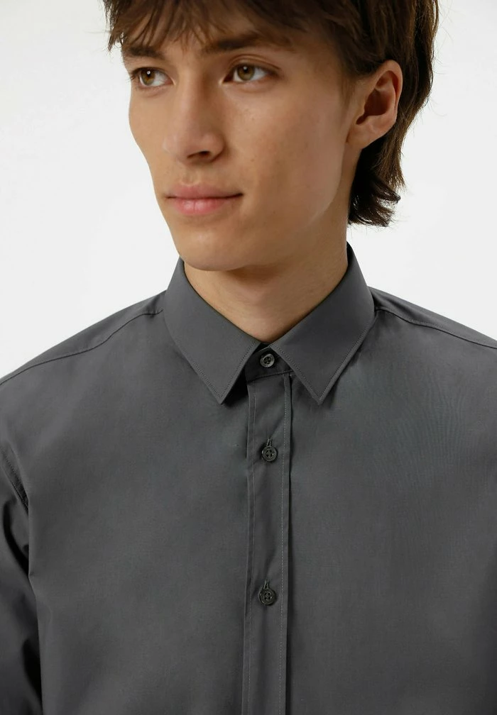 HUGO ELISHA - Chemise Classique - Anthracite 4 HUGO ELISHA - Chemise Classique - Anthracite – Image 4
