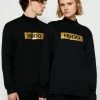 HUGO DISAMU METALLIC UNISEX - T-shirt à Manches Longues - Black/gold