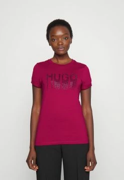 HUGO THE SLIM TEE - T-shirt Imprimé - Open Red