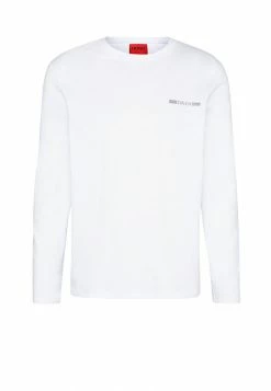 HUGO DEROL METALLIC UNISEX - T-shirt à Manches Longues - White/silver -Pas Cher Hugo Boutique 15466186084b4727a273f4d3f5f3b189