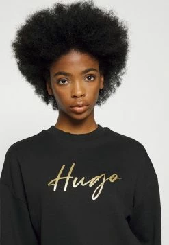 HUGO DAKIMARA - Sweatshirt - Black -Pas Cher Hugo Boutique 1598cc6141e74af6b2a21dd6d551e333