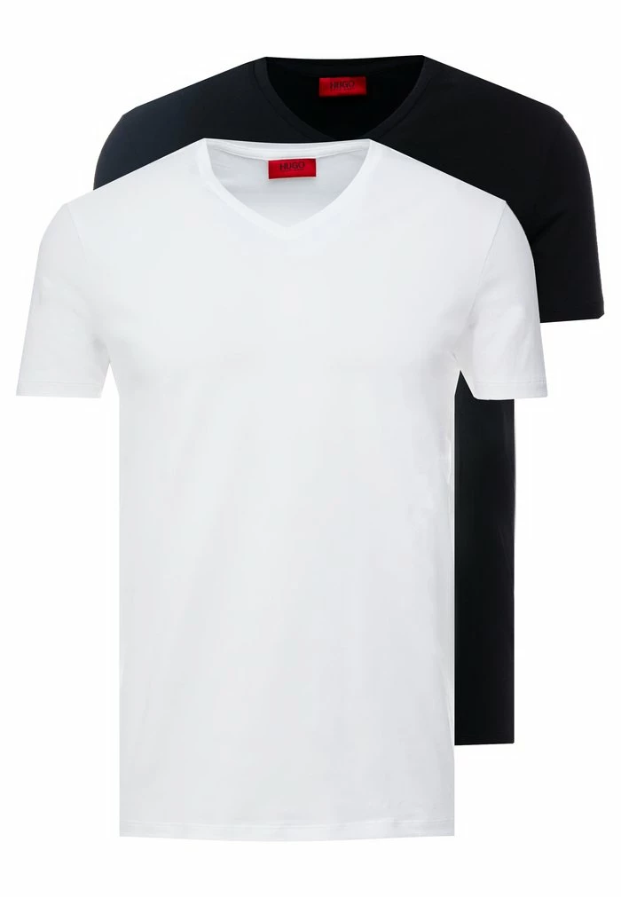 HUGO 2 PACK - T-shirt Basique - Black/white 5 HUGO 2 PACK - T-shirt Basique - Black/white – Image 5