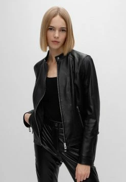 HUGO LADIAS - Veste En Cuir - Black