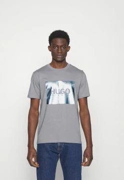 HUGO DOLIVE - T-shirt Imprimé - Silver