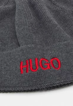 HUGO HAT UNISEX - Bonnet - Grey -Pas Cher Hugo Boutique 2402f600364b47a1b9e5dd99f89c403f