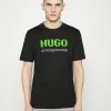 HUGO DAMER - T-shirt Imprimé - Black