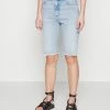 HUGO GAREN - Short En Jean - Light/pastel Blue