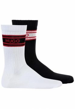 HUGO 2 PACK - Chaussettes - Schwarz Weiß