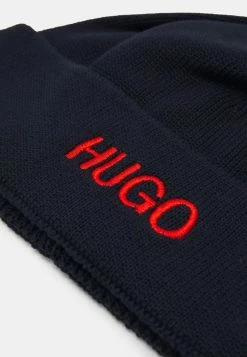 HUGO HAT UNISEX - Bonnet - Navy -Pas Cher Hugo Boutique 33f97da062a34923990795a6f8ca8cfe