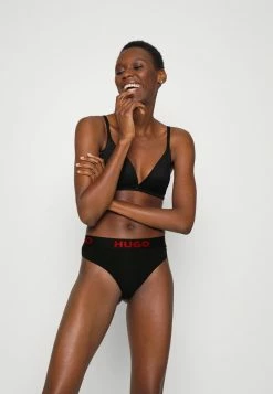 HUGO THONG SPORTY LOGO - String - Black -Pas Cher Hugo Boutique 351ed9eda7864538b13452ce4ca26329