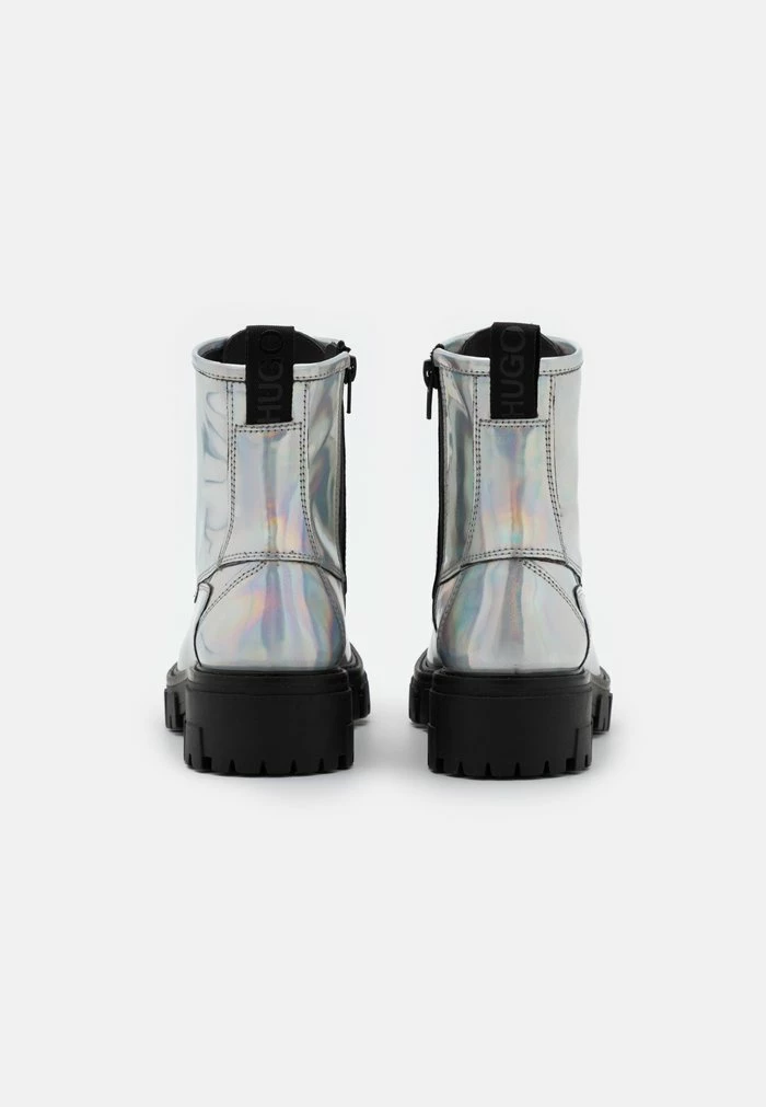 HUGO AXEL BOOTIE - Bottines à Lacets - Silver-coloured 4 HUGO AXEL BOOTIE - Bottines à Lacets - Silver-coloured – Image 4