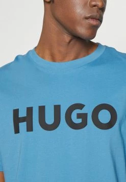 HUGO DULIVIO - T-shirt Imprimé - Medium Blue -Pas Cher Hugo Boutique 39443f3ae562492095edcdd150434984