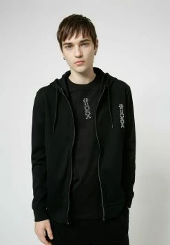HUGO DEERIO - Sweat à Capuche Zippé - Black