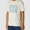 HUGO MIT BRAND-PRINT MODELL 'DOLIVE' - T-shirt Imprimé - Ecru