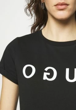 HUGO THE TEE - T-shirt Imprimé - Black -Pas Cher Hugo Boutique 42e975cfa80b4b8ea8dad46c7e5b30c5