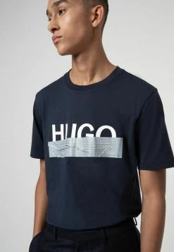 HUGO T-shirt Imprimé - Blue