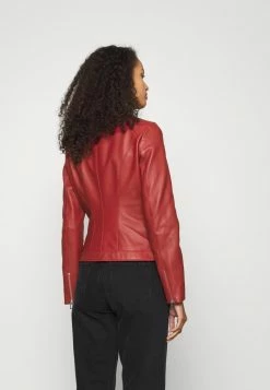 HUGO LIBRA - Veste En Cuir - Dark Red -Pas Cher Hugo Boutique 48231489cc2543b1a228689ee198267d