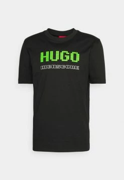 HUGO DAMER - T-shirt Imprimé - Black -Pas Cher Hugo Boutique 4d8e07c8af0e486b90bb9ad44a796f2b
