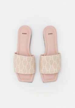 HUGO LOLA SLIDE - Mules - Off-white -Pas Cher Hugo Boutique 4e56b96034ca480a8f6cc5e9a6109520