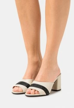 HUGO GRACE MULE - Mules à Talons - Open White