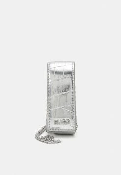 HUGO EVA LIPSTICK CASE - Sac Bandoulière - Silver