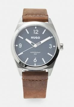 HUGO MAKE - Montre - Brown/silver-coloured/blue