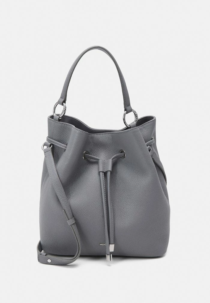 HUGO LEXI DRAWSTRING - Sac Bandoulière - Grey 1 HUGO LEXI DRAWSTRING - Sac Bandoulière - Grey