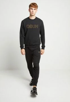 HUGO DICAGO - Sweatshirt - Black/gold -Pas Cher Hugo Boutique 60bc724a5de347e78ef36fb0abe08e02