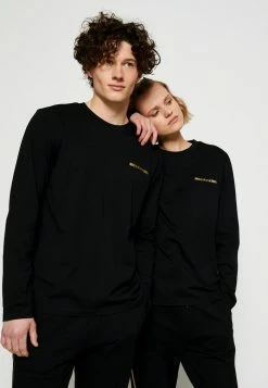 HUGO DEROL METALLIC UNISEX - T-shirt à Manches Longues - Black/gold