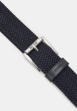 HUGO GABI - Ceinture Tressée - Navy -Pas Cher Hugo Boutique 6519bfddd8204564914c0e01ec689092