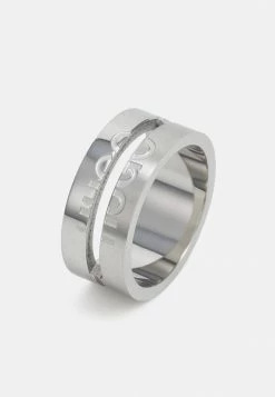 HUGO E-CUT - Bague - Silver-coloured 7 HUGO E-CUT - Bague - Silver-coloured -Pas Cher Hugo Boutique 662b132b4a944975ac1ef6ddd7ff24f3
