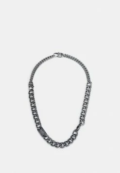 HUGO E FUNCTIONAL NECKLAC - Collier - Silver-colured
