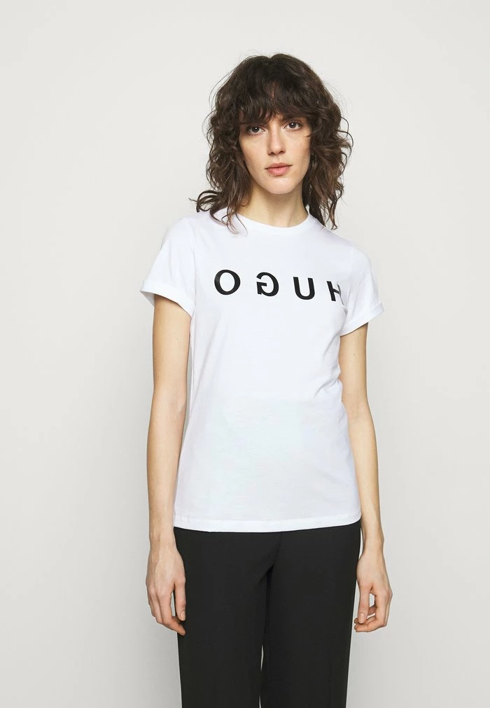 HUGO THE TEE - T-shirt Imprimé - White 1 HUGO THE TEE - T-shirt Imprimé - White