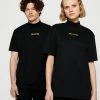 HUGO DAKAYO METALLIC UNISEX - T-shirt Imprimé - Black/gold