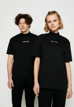 HUGO DAKAYO METALLIC UNISEX - T-shirt Imprimé - Black/gold