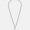HUGO E CUT NECKLACE - Collier - Silver-coloured