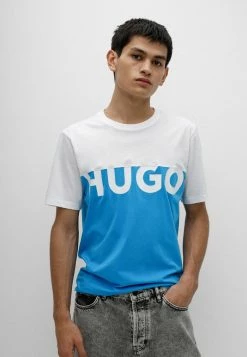 HUGO DAKOTUS - T-shirt Imprimé - Blue -Pas Cher Hugo Boutique 6def6abe75ff4f8ba0443ebe34c69433