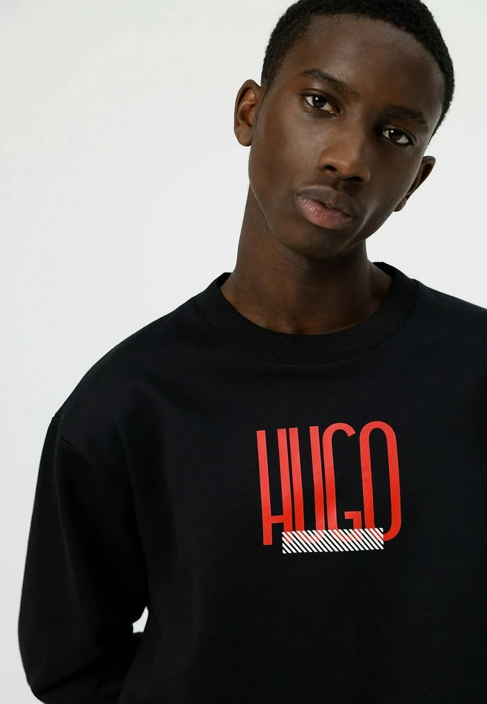 HUGO Sweatshirt - Black 4 HUGO Sweatshirt - Black – Image 4