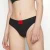 HUGO THONG LABEL - String - Black