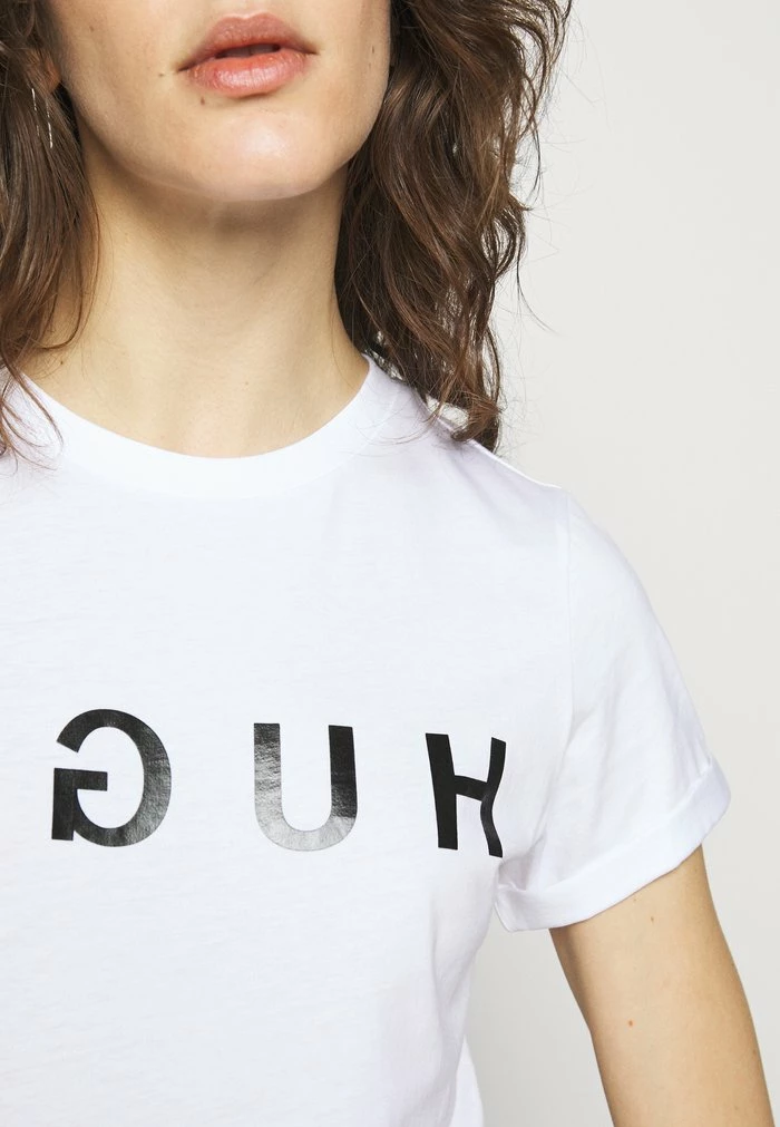 HUGO THE TEE - T-shirt Imprimé - White 5 HUGO THE TEE - T-shirt Imprimé - White – Image 5
