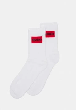 HUGO LABEL 2 PACK - Chaussettes - White