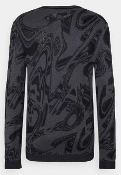 HUGO SGLITCH - Pullover - Dark Grey -Pas Cher Hugo Boutique 80c11fc5f8b445238f6f99a115fe0e2f