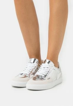 HUGO VERA LACE UP - Baskets Basses - Silver-coloured