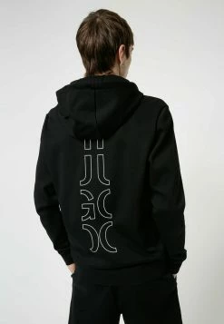 HUGO DEERIO - Sweat à Capuche Zippé - Black -Pas Cher Hugo Boutique 8900247710c5420db5c96b4ad0716973