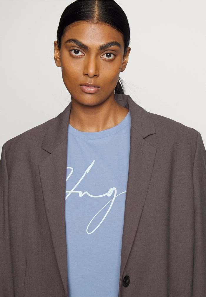 HUGO THE SLIM TEE - T-shirt Imprimé - Medium Blue 4 HUGO THE SLIM TEE - T-shirt Imprimé - Medium Blue – Image 4