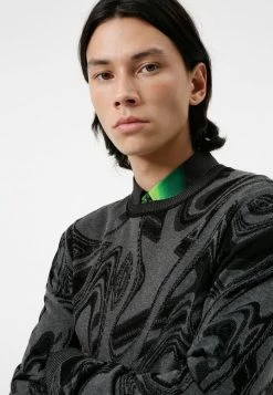 HUGO SGLITCH - Pullover - Dark Grey -Pas Cher Hugo Boutique 8cea6eba24f14a5baf14f7a4224257b7