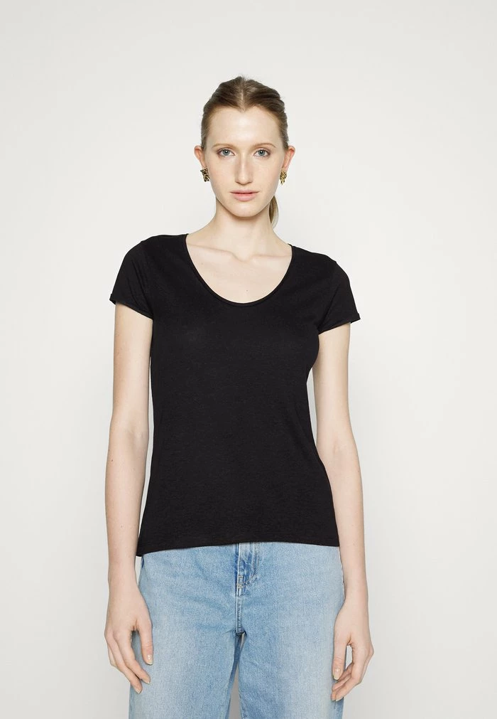 HUGO DAZALEA - T-shirt Basique - Black 1 HUGO DAZALEA - T-shirt Basique - Black