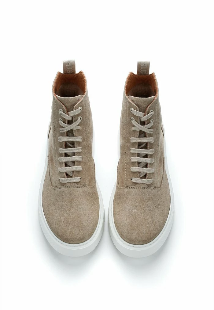 HUGO QUIVER - Bottines à Lacets - Beige 4 HUGO QUIVER - Bottines à Lacets - Beige – Image 4