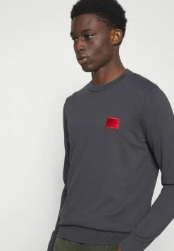 HUGO SAN CASSIUS - Pullover - Charcoal -Pas Cher Hugo Boutique 98a4682b3307432da55bf38b13baa5b5