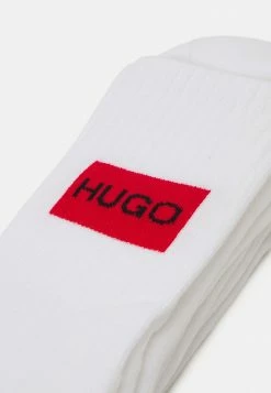 HUGO LABEL 2 PACK UNISEX - Chaussettes - White -Pas Cher Hugo Boutique 9b1d3f871b904acfbe01b7f7827cb671